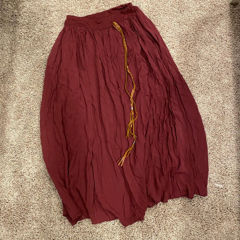 Maroon Skirt
